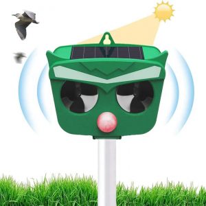 ahuyentador de gatos con panel solar